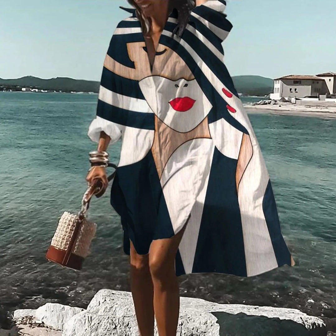 Breezy Summer Shirt Dress for Women, Plus Size