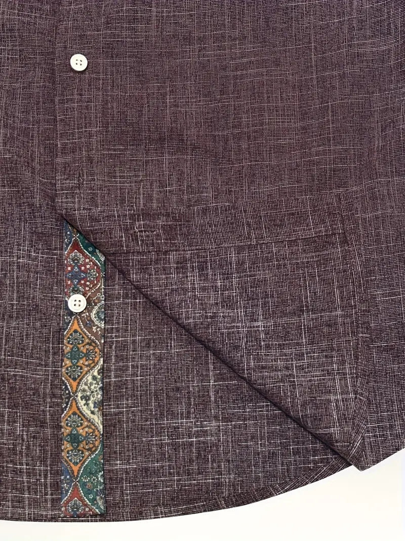 Button-Up Shirt for Men, Tailored Style