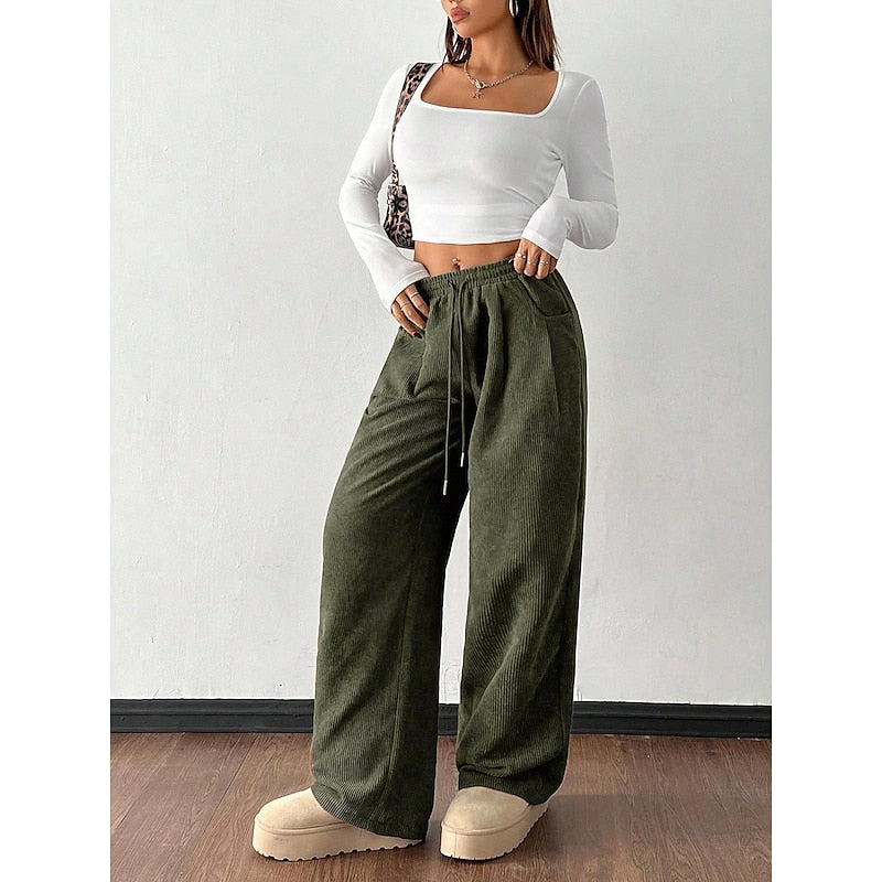 Wide-Leg Pants for Women, Relaxed Style