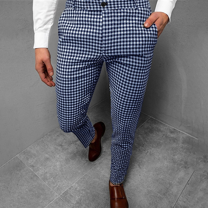 Check Trousers, Men's Tailored Fit