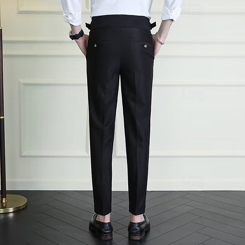 Straight-Leg Trousers for Men, Tailored Style