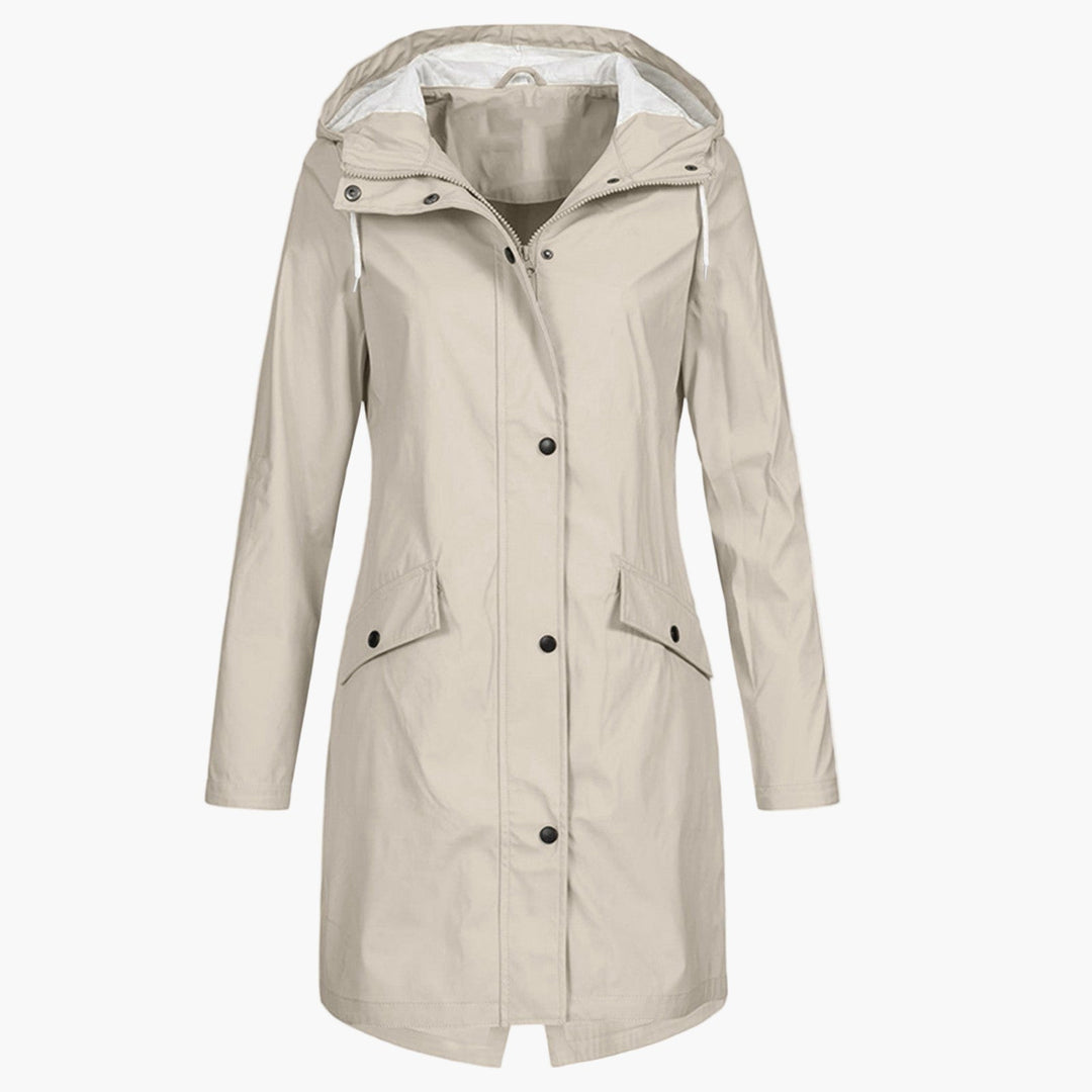 Hooded Waterproof Raincoat for Women, Plus Size