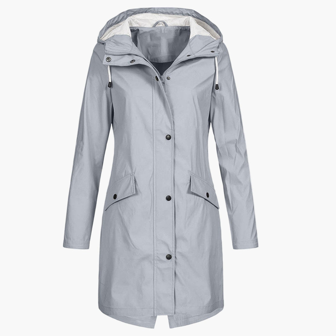 Hooded Waterproof Raincoat for Women, Plus Size