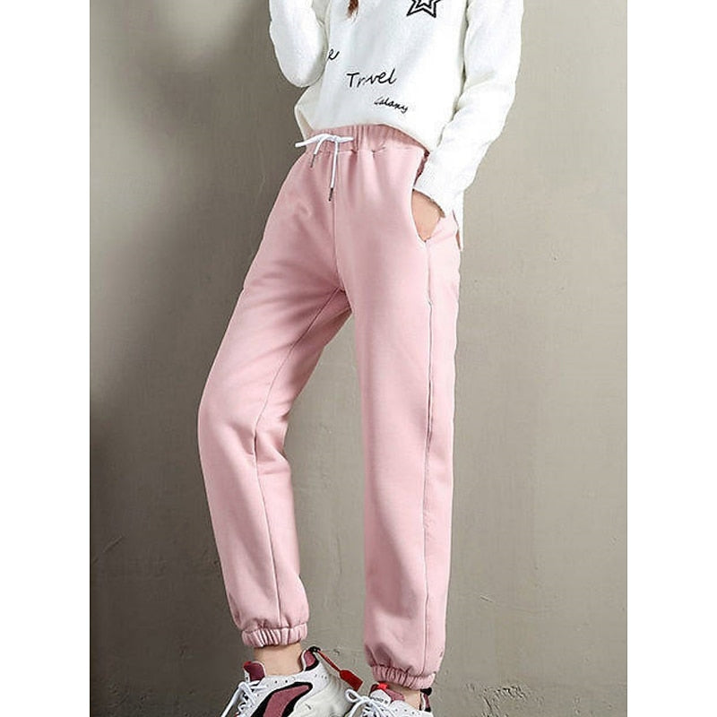 Cozy High-Waist Joggers for Women, Plus Size