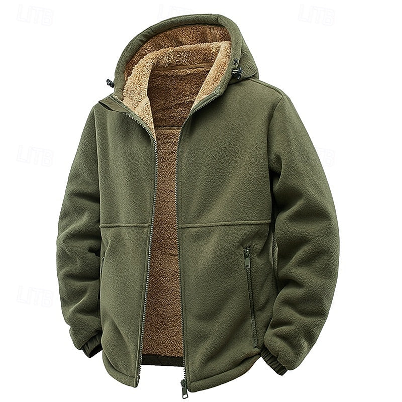 Cozy Hooded Full-Zip Jacket for Men