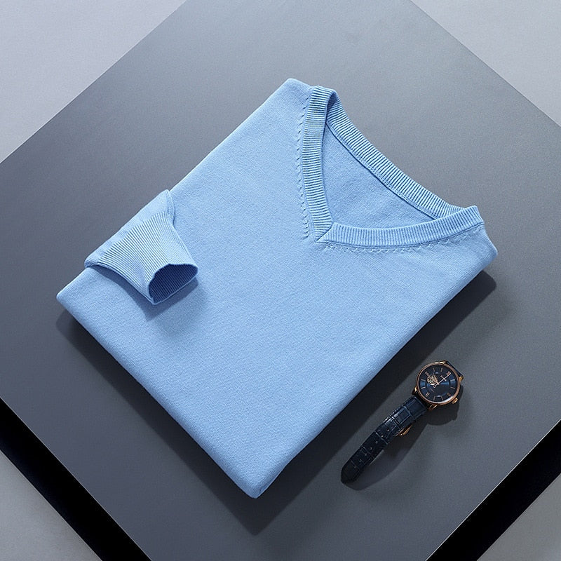 V-Neck Sweater, Men's Refined Fit