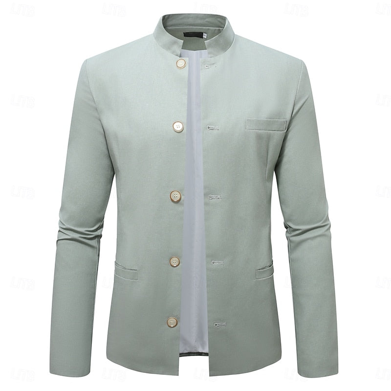 Mandarin-Collar Jacket for Men