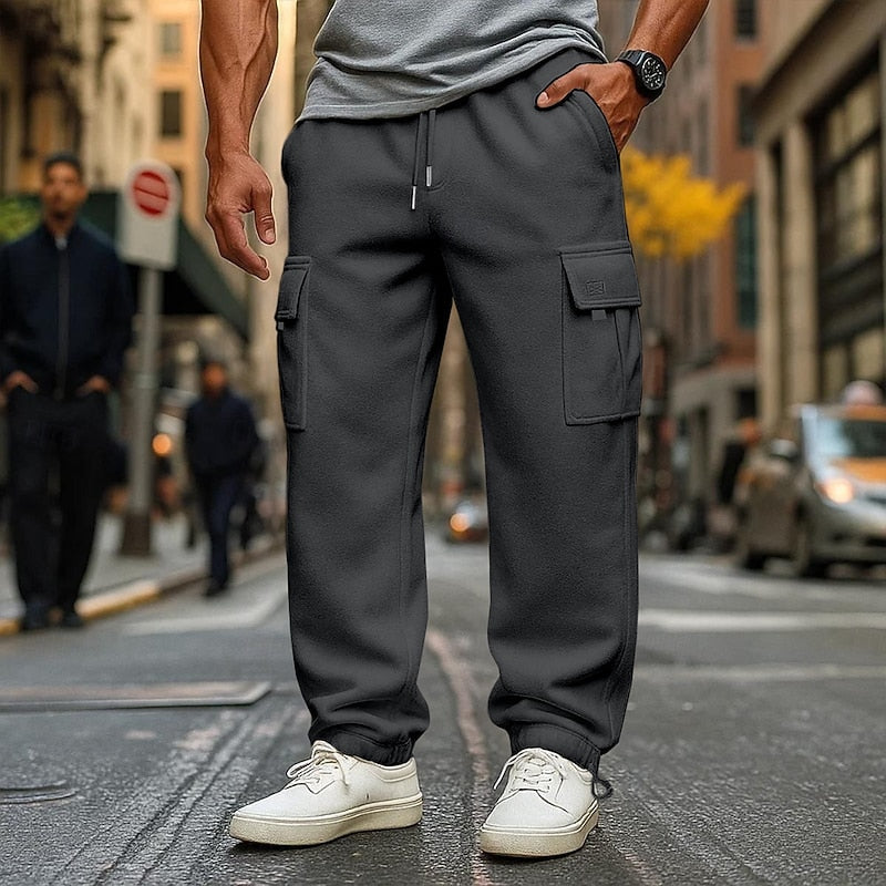 Relaxed Cargo Joggers for Men, Plus Size
