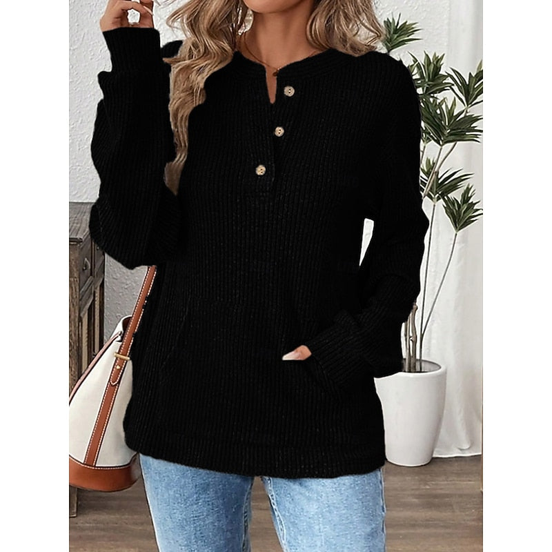 Henley Top, Women's Relaxed Fit
