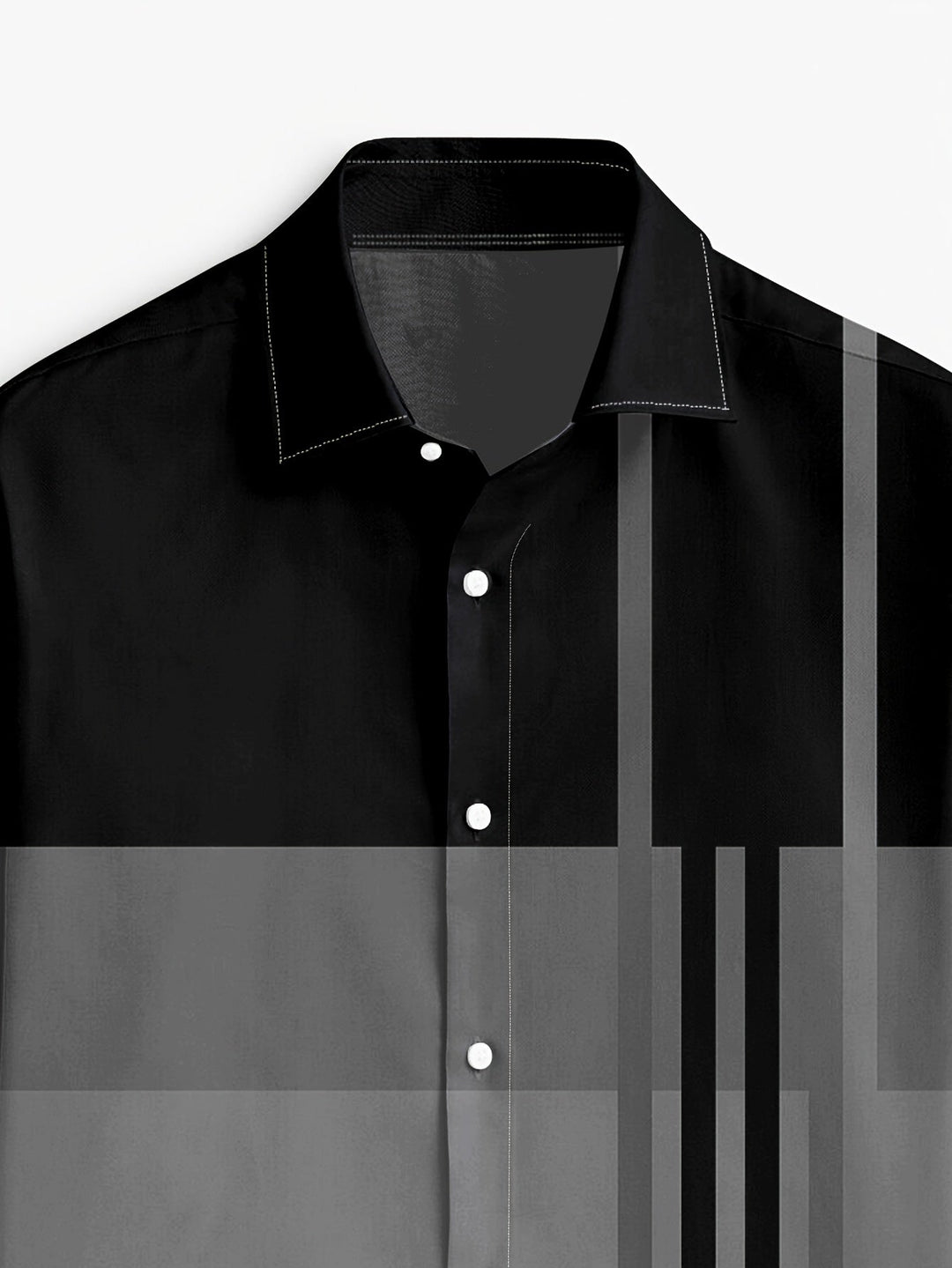 Men's Colour-Block Long-Sleeve Shirt