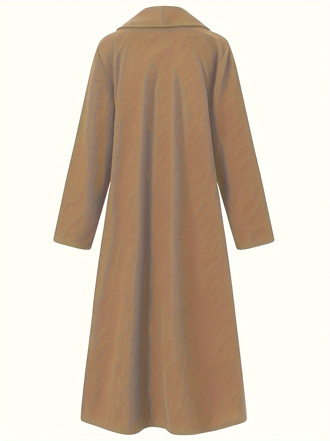Elegant Longline Coat for Women, Plus Size