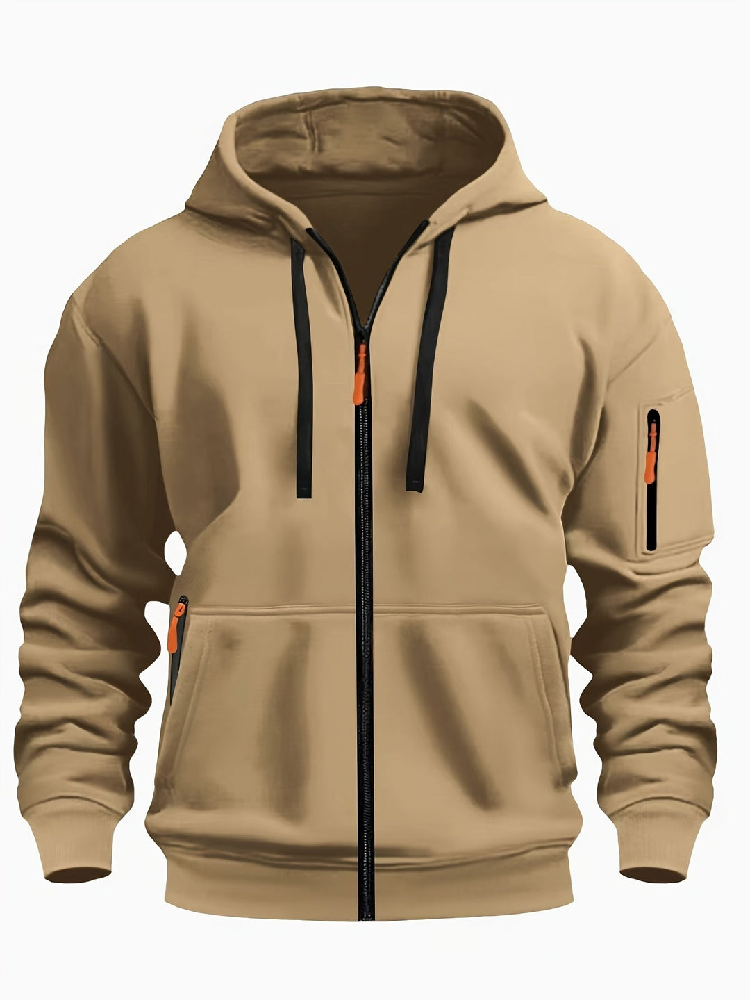 Everyday Zip-Up Hoodie for Men, Plus Size