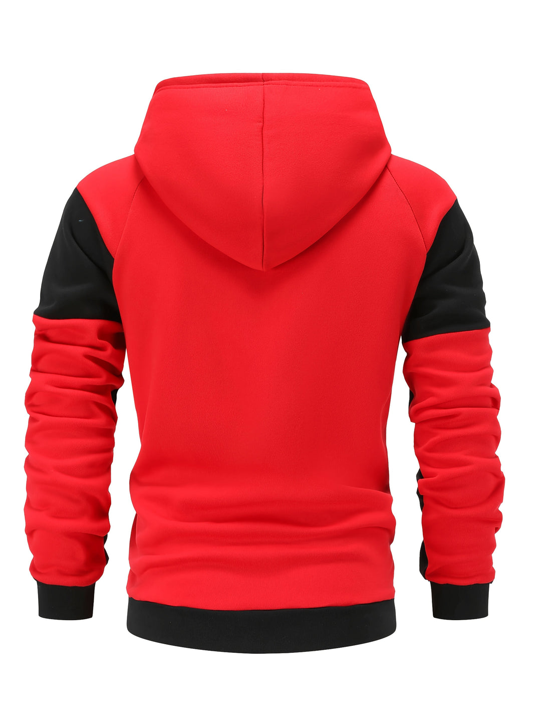 Color Block Zip-Up Hooded Jacket for Men