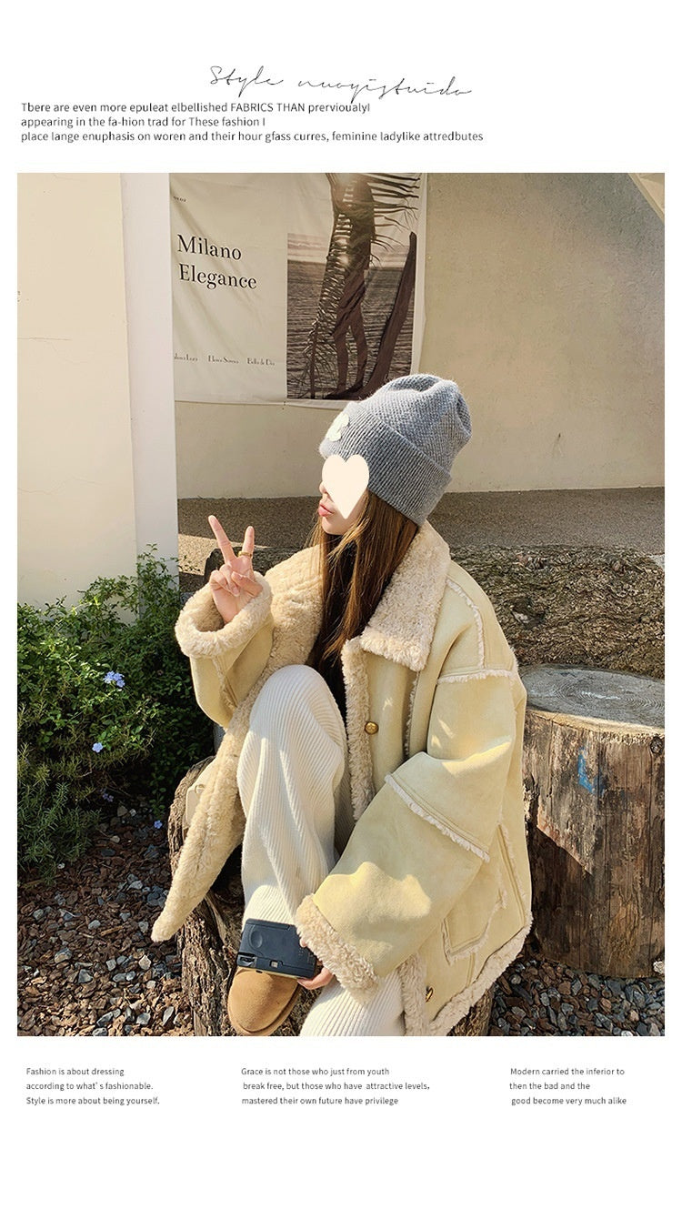 Women's Winter Coat – Milky Yellow