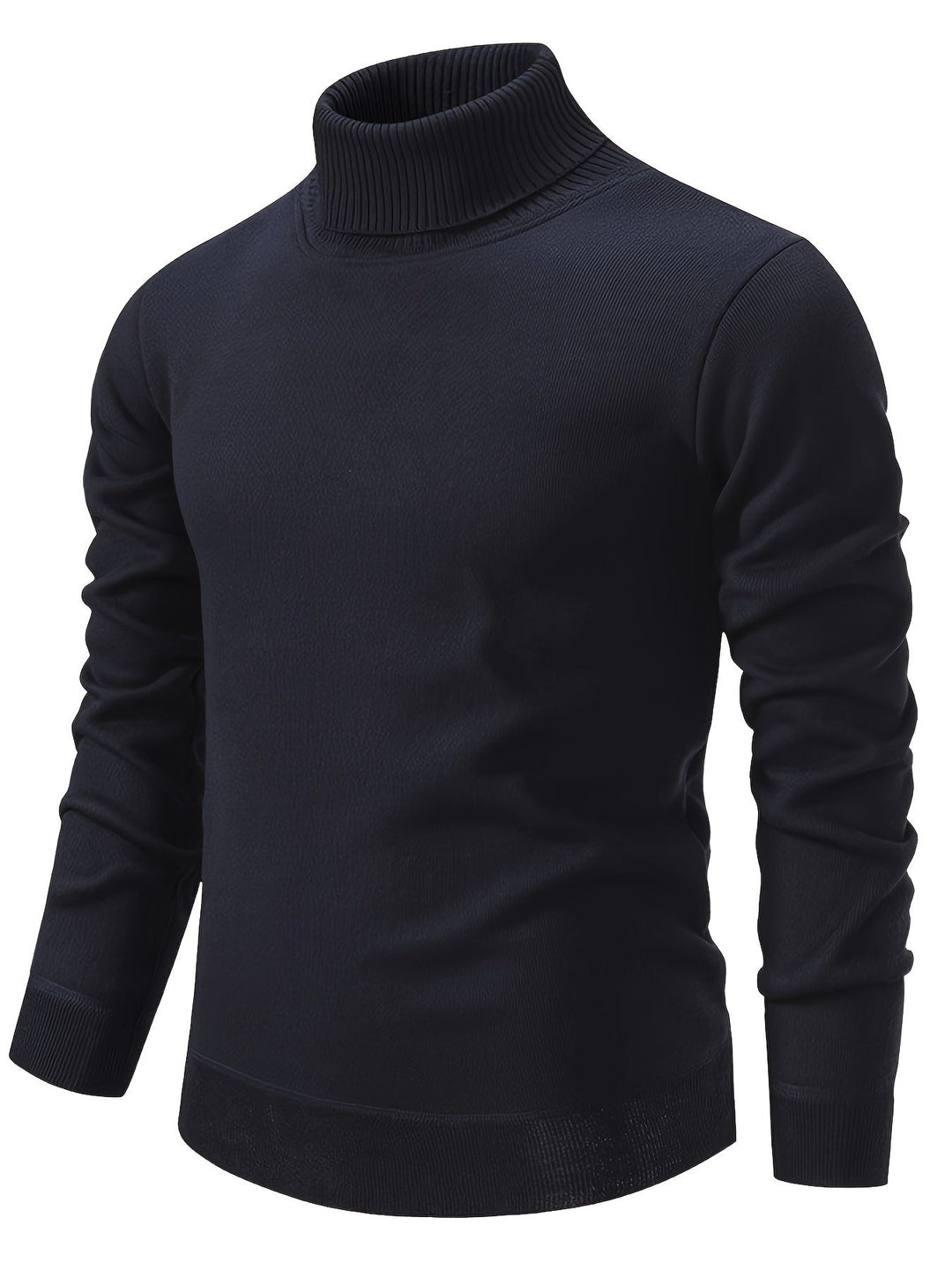 High-Neck Sweater for Men, Cozy Style