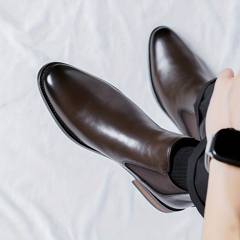 Refined Pointed-Toe Chelsea Boots for Men