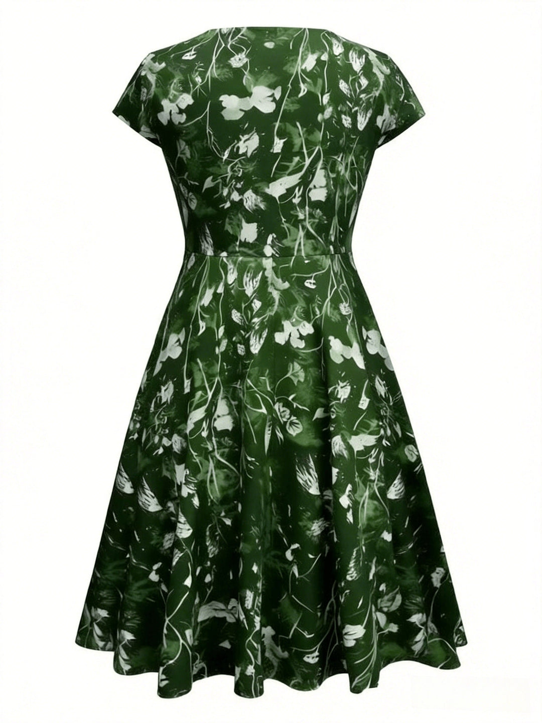 Women's Floral A-Line Pocket Dress
