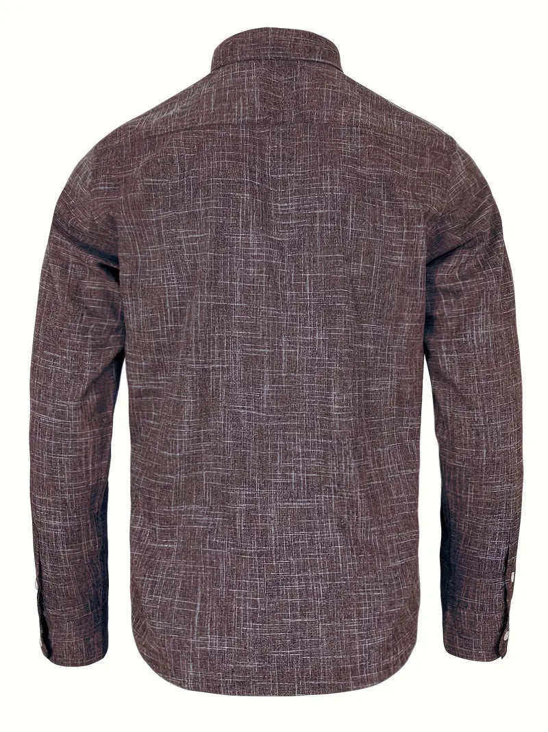 Button-Up Shirt for Men, Tailored Style