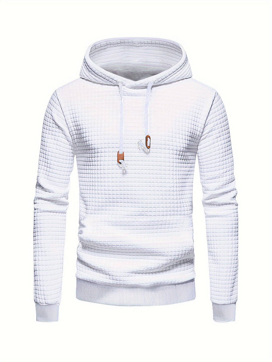 Textured Hooded Pullover Hoodie for Men