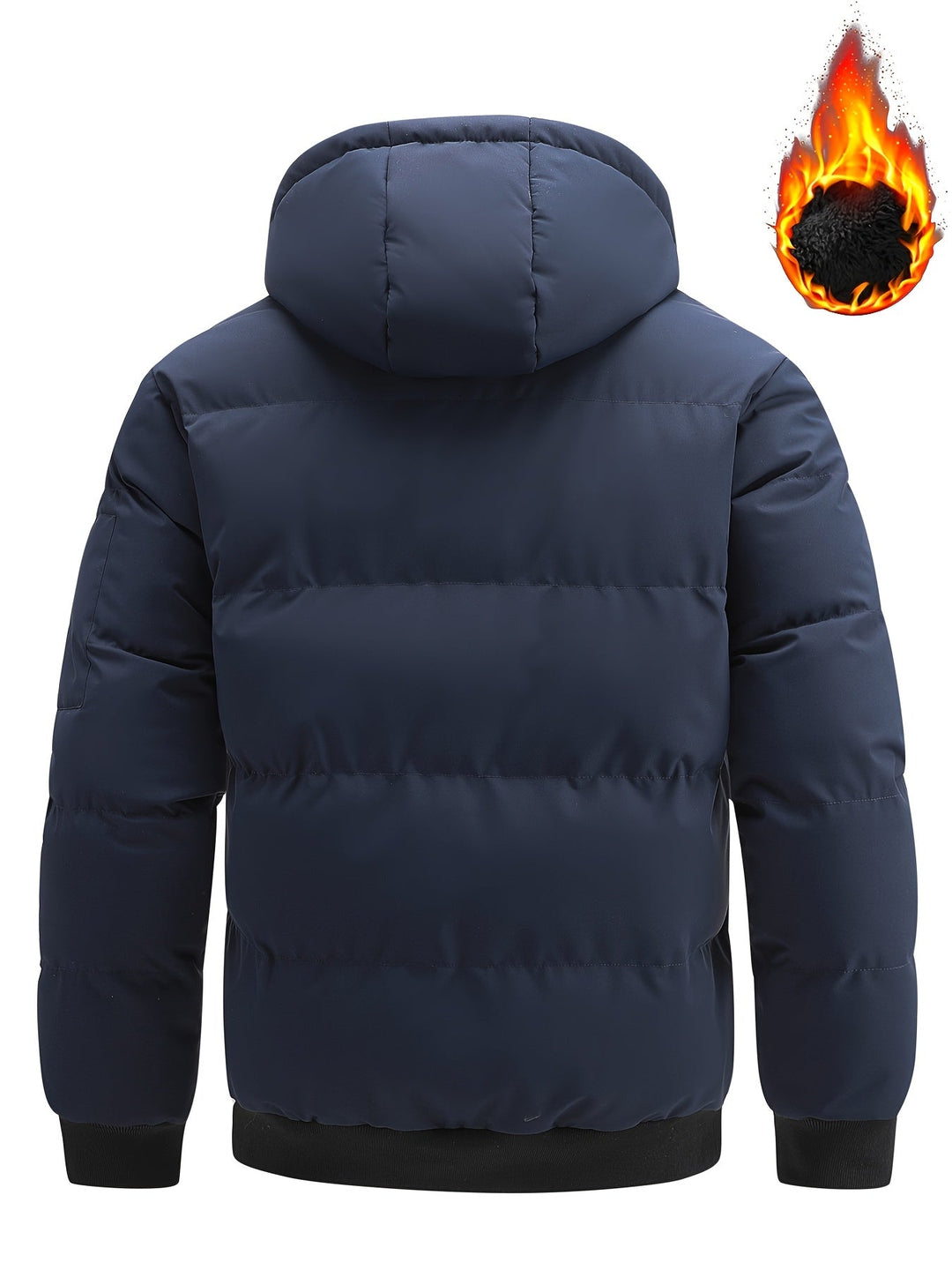 Quilted Hooded Winter Jacket for Men
