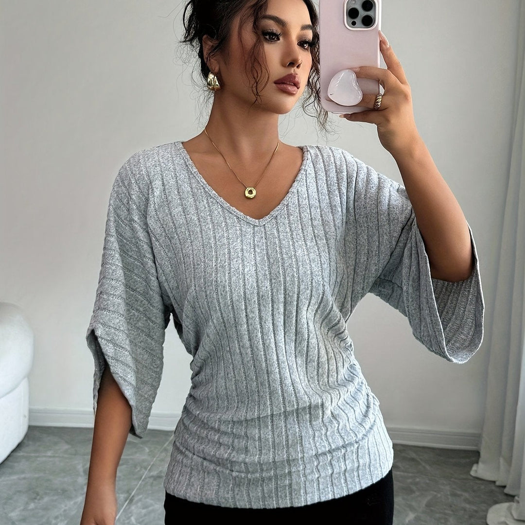 V-Neck Top for Women, Relaxed Style