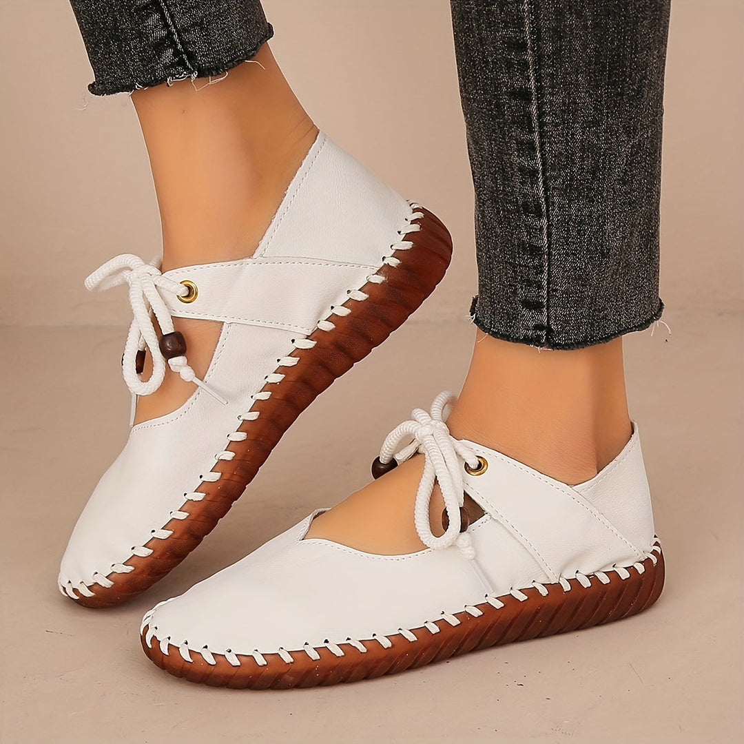 Handcrafted Lace-Up Flats for Women