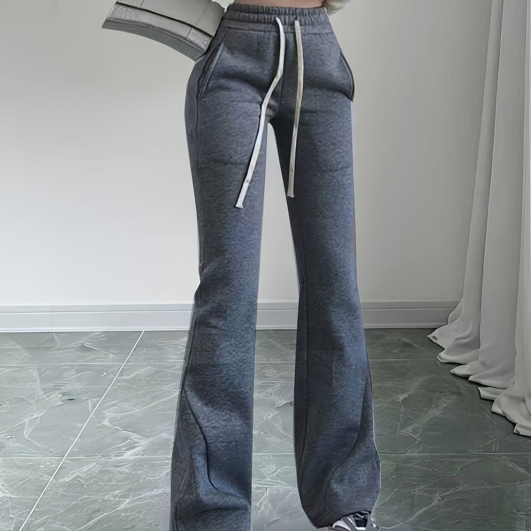 High-Waist Flared Lounge Pants for Women