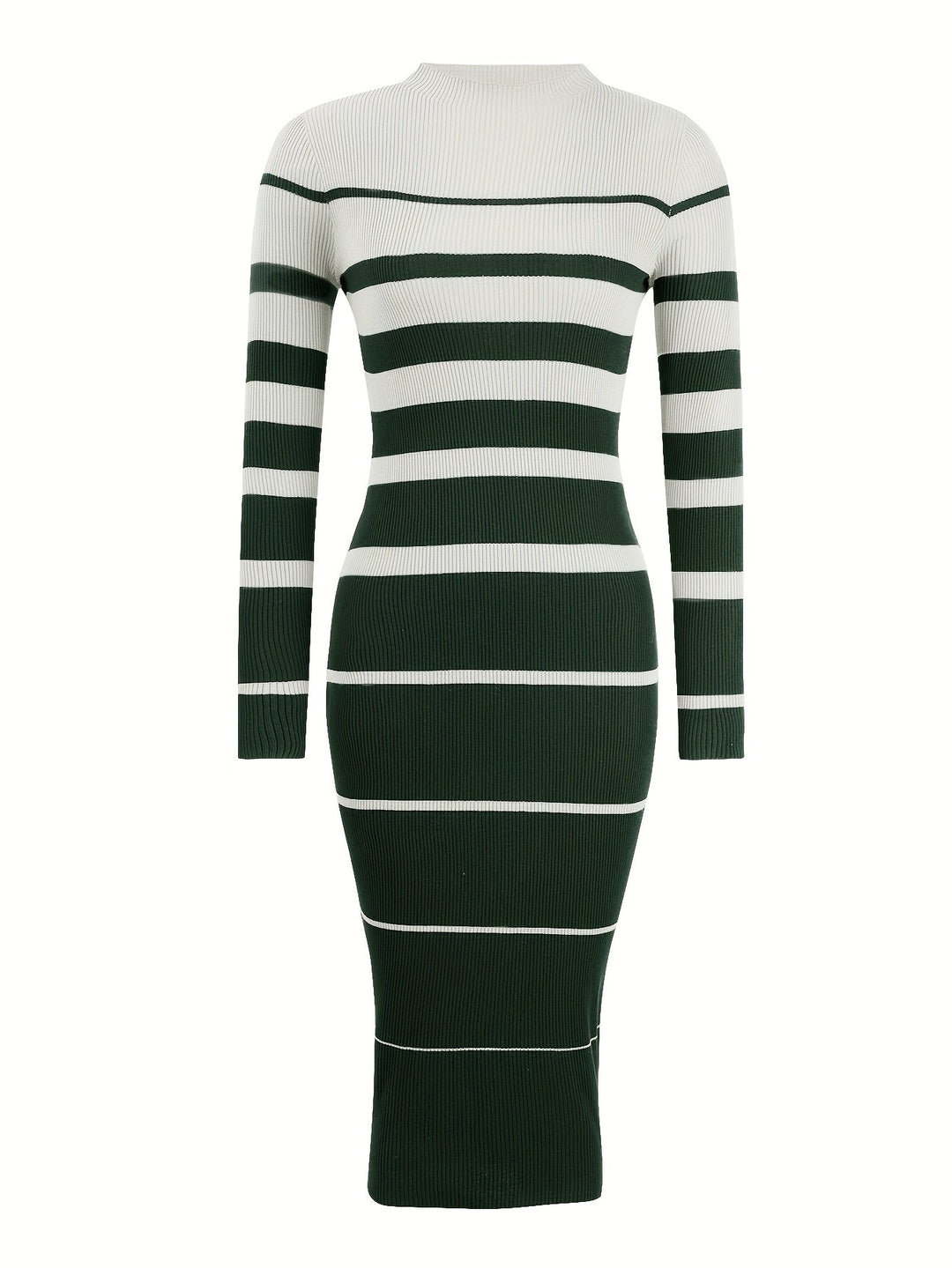 Refined Striped Sweater Dress for Women