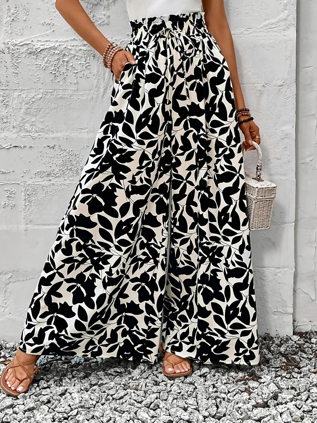 Flowing Wide-Leg Trousers for Women