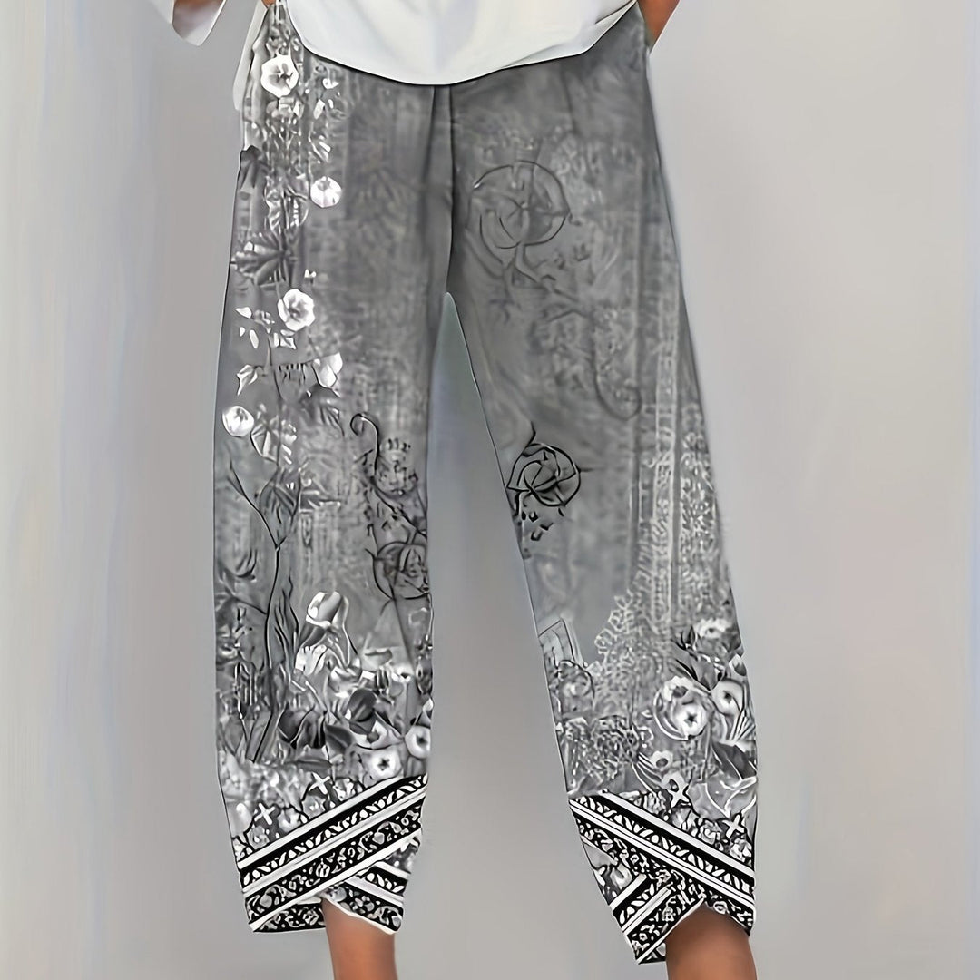 Botanical Cropped Pants for Women