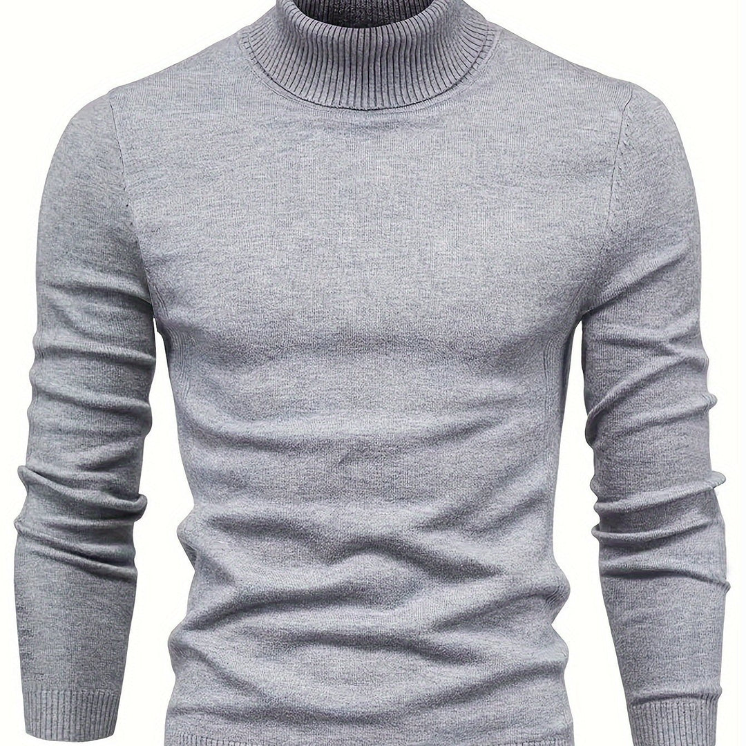 Men's Classic Mock-Neck Sweater