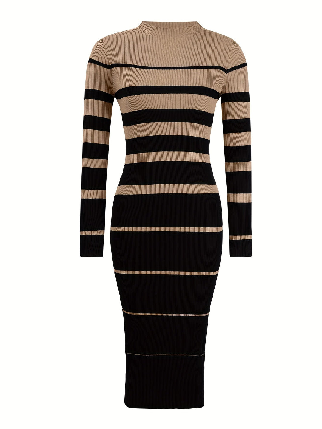 Refined Striped Sweater Dress for Women