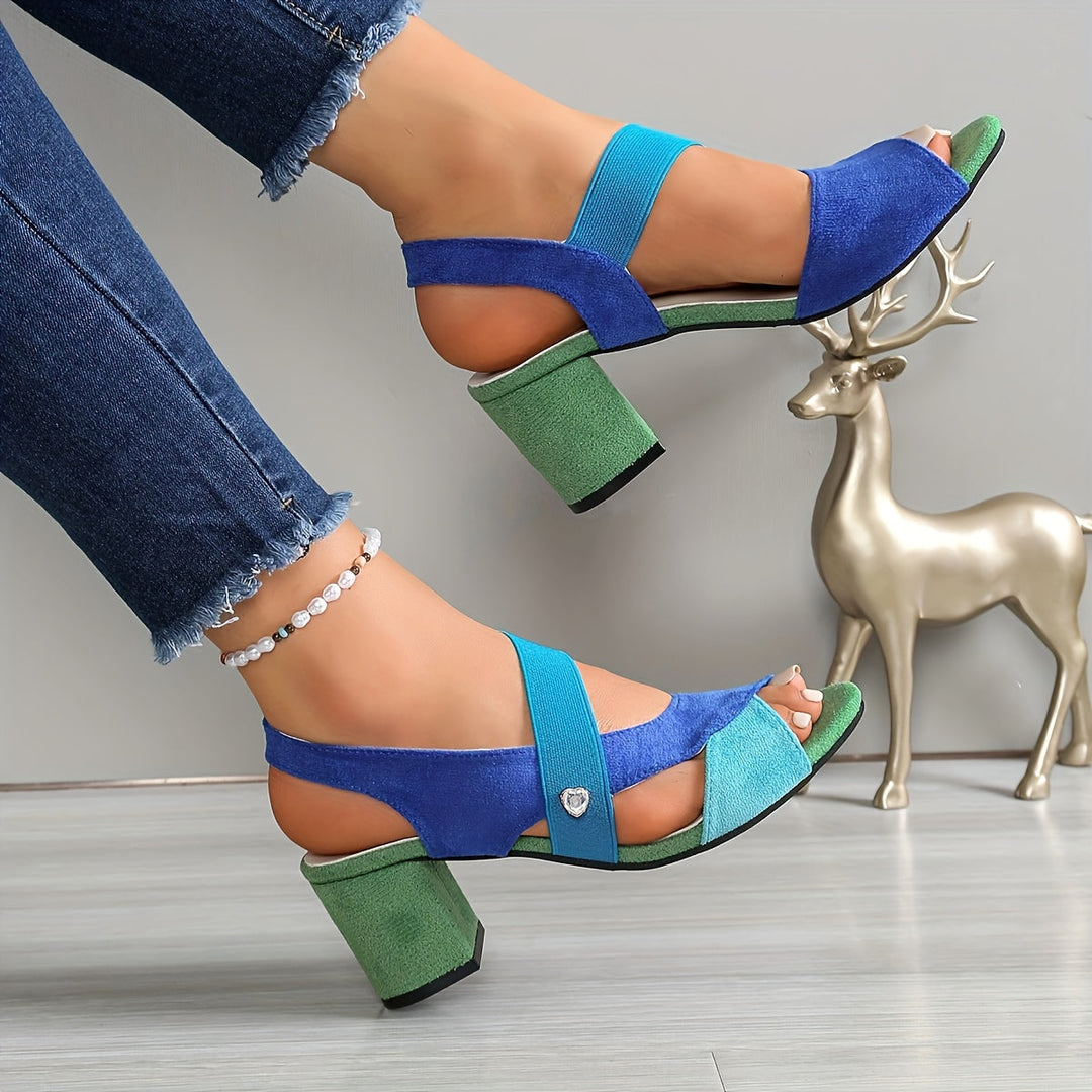 Cross Strap Comfort Heels for Women, Classic Style