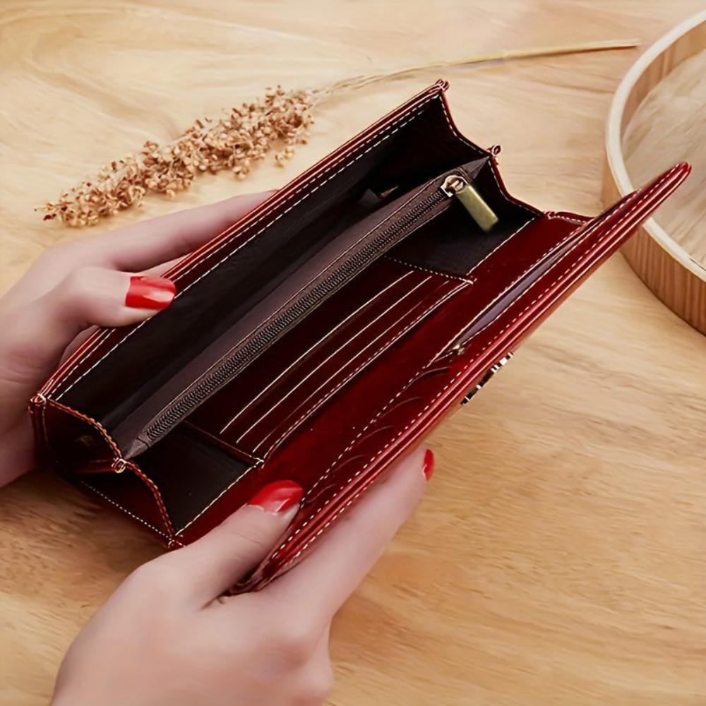 Lux Long Wallet, Elegant Fit