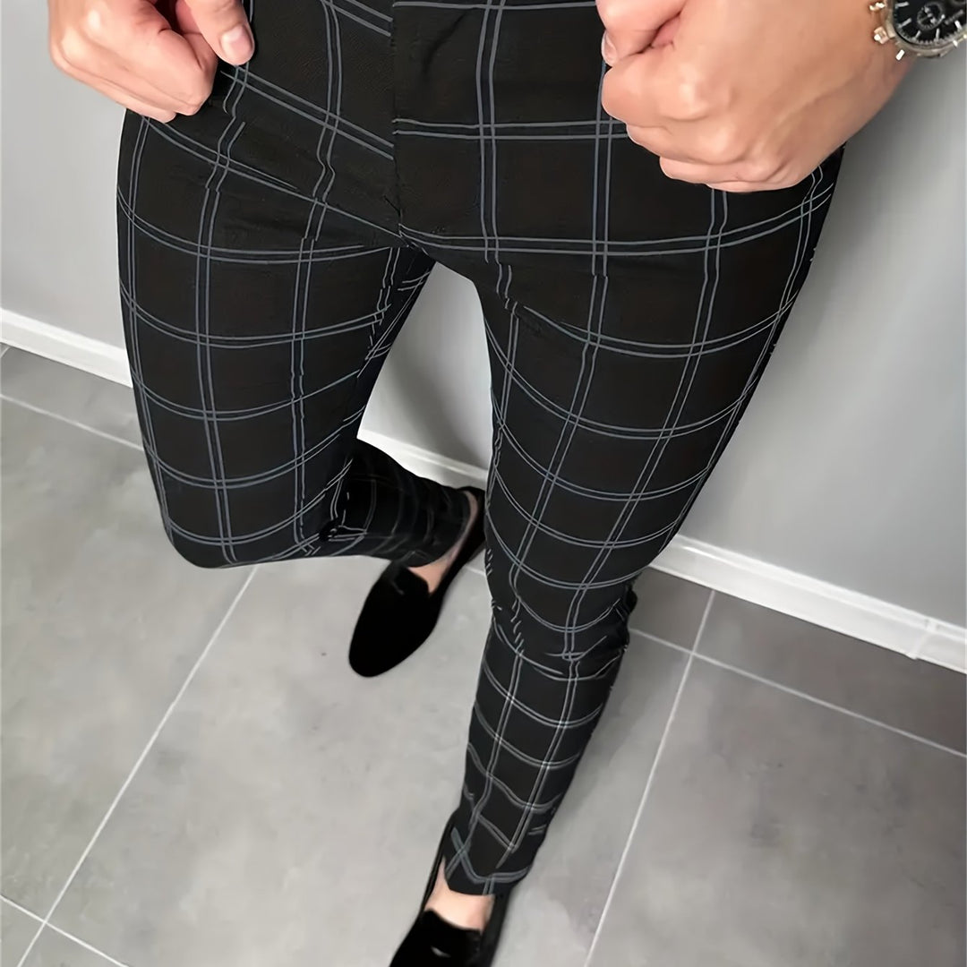Refined Slim-Fit Trousers for Men, Plus Size