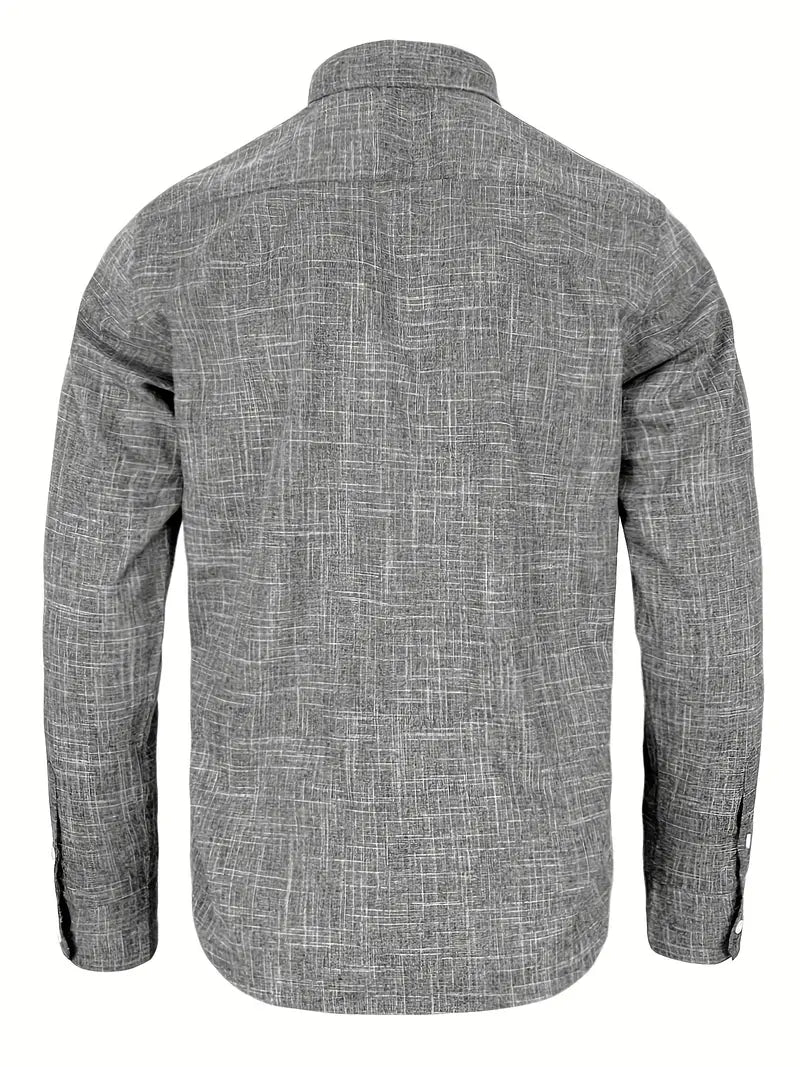 Button-Up Shirt for Men, Tailored Style