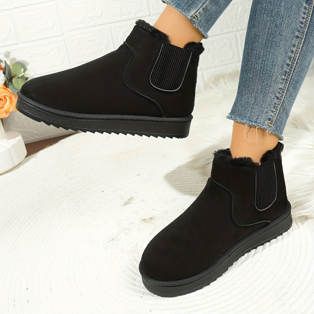 Platform Ankle Boots for Women, Cozy Style