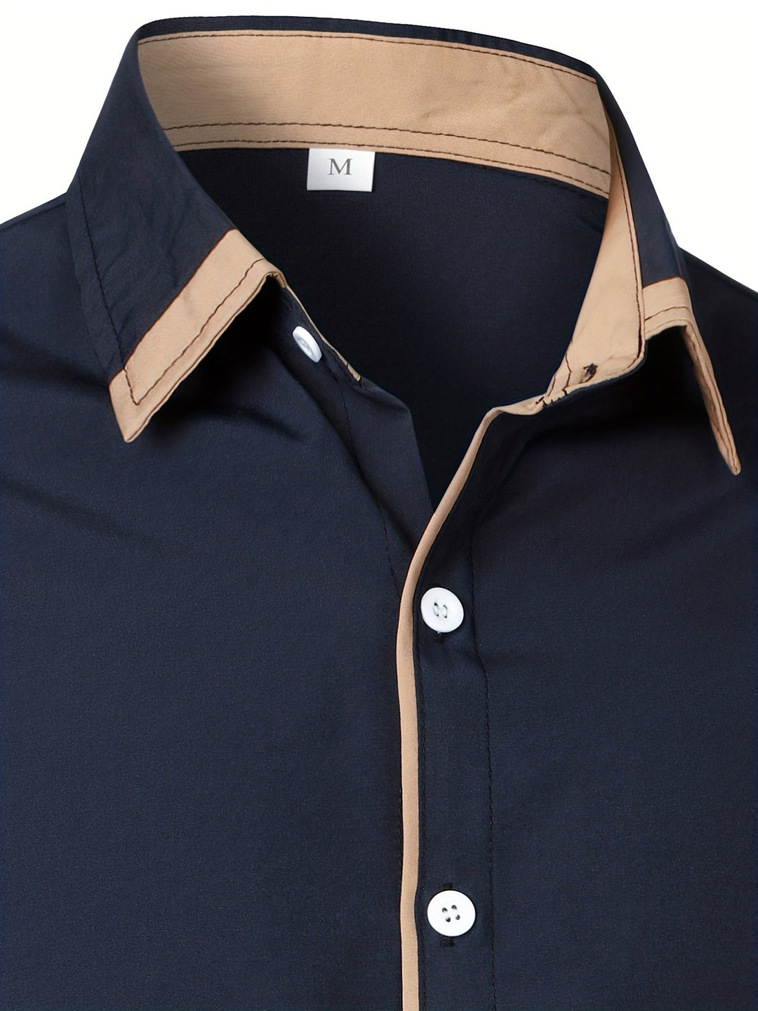 Ladies Contrast-Trim Long Sleeve Shirt