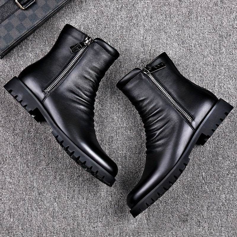 Zip-Side Boots for Men, Refined Style