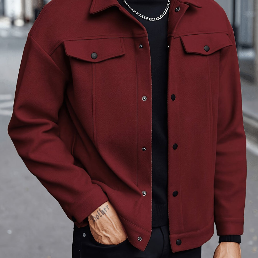 Utility Jacket for Men, Refined Style