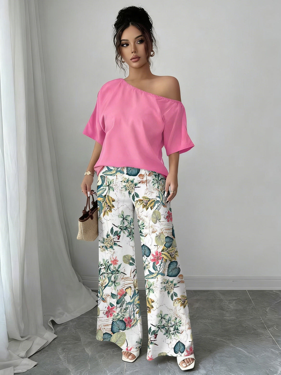 Off-Shoulder Two-Piece Set for Women