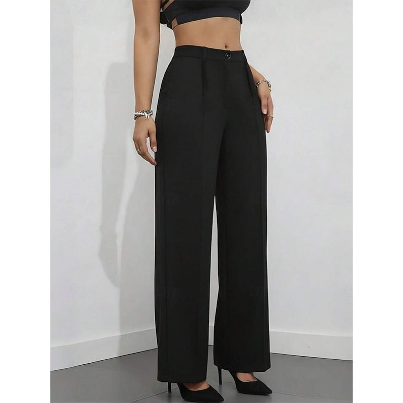 High-Waist Tailored Trousers for Women