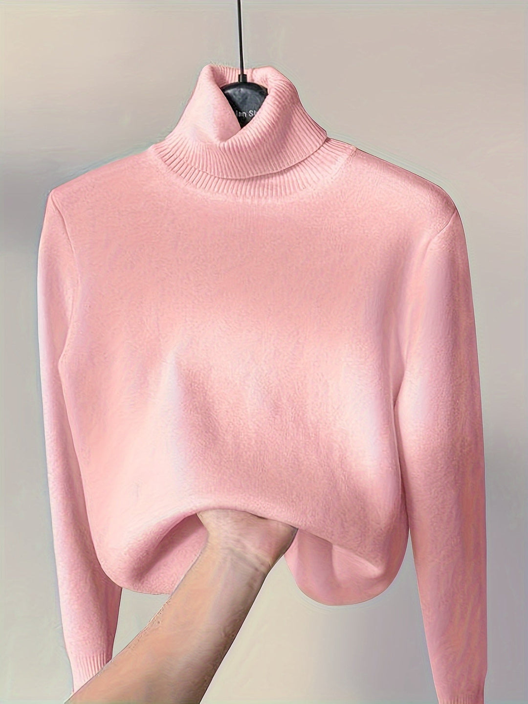 Lined High-Neck Sweater for Women, Cozy Style