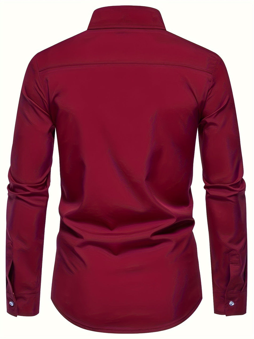 Men's Contrast Trim Button-Up Shirt