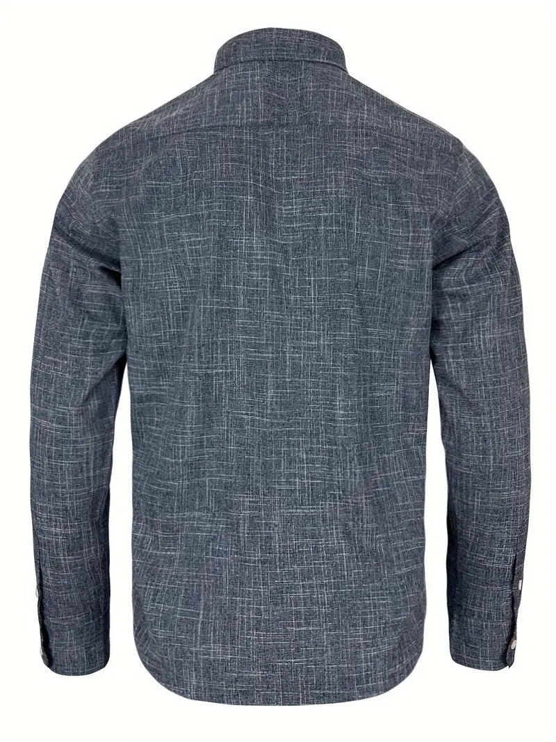 Button-Up Shirt for Men, Tailored Style