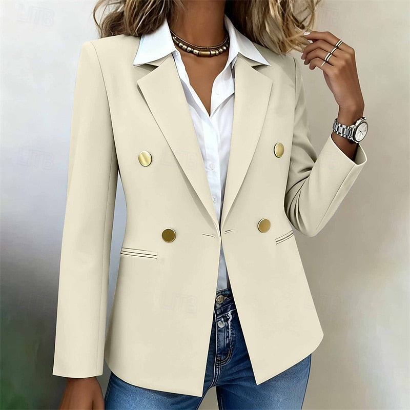 Tailored Double-Breasted Blazer for Women