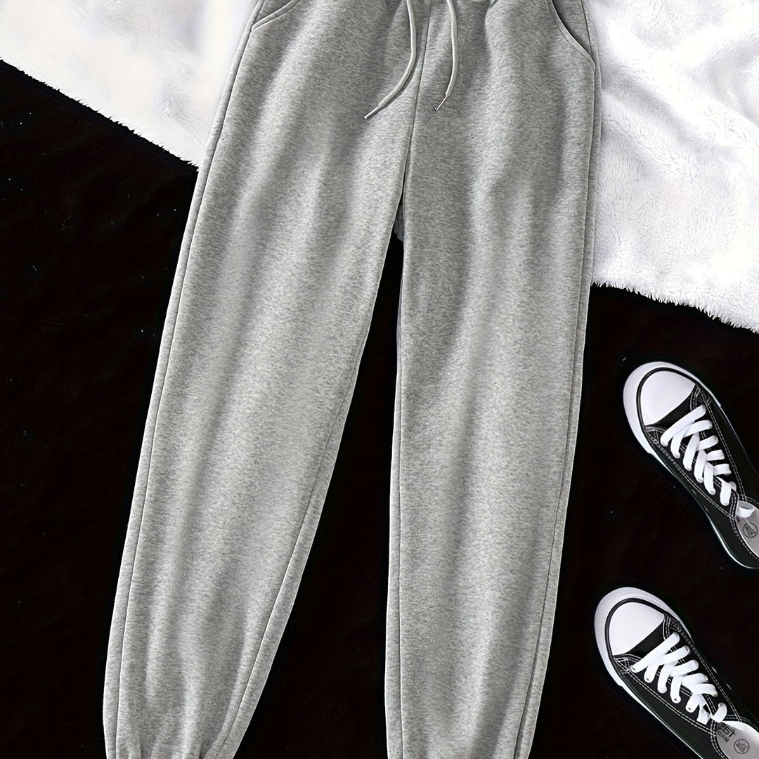 Relaxed Drawstring Joggers for Women