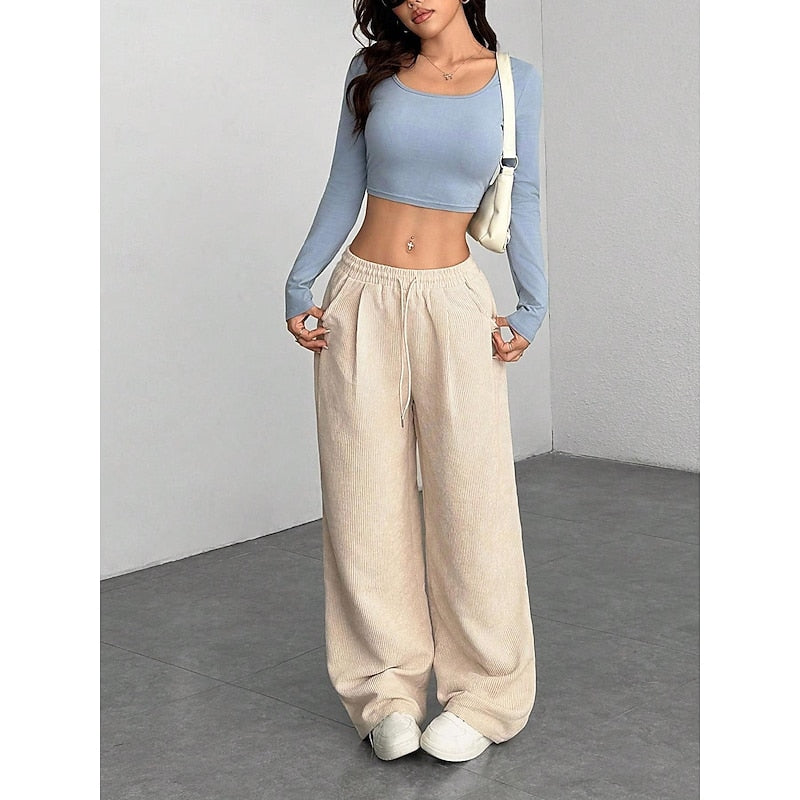 Wide-Leg Pants for Women, Relaxed Style
