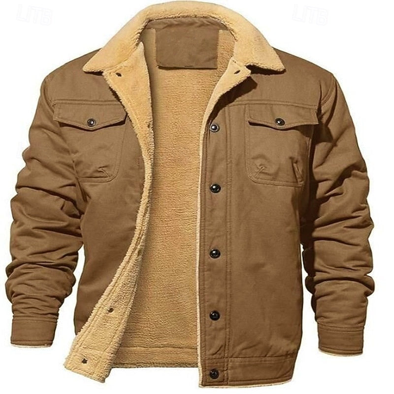 Sherpa-Lined Trucker Jacket for Men