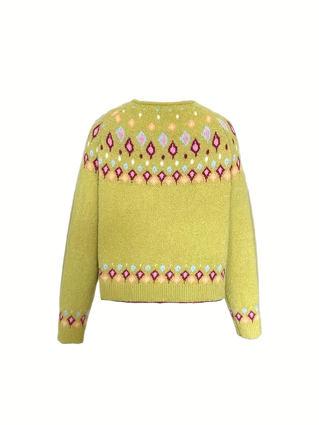 Nordic Patterned Cardigan for Women